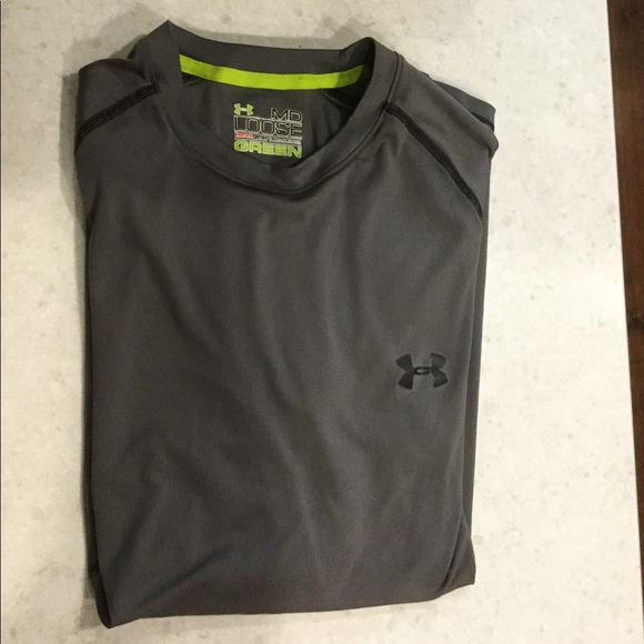 Under Armour Gray  Heat Gear Shirt - Picture 2 of 2
